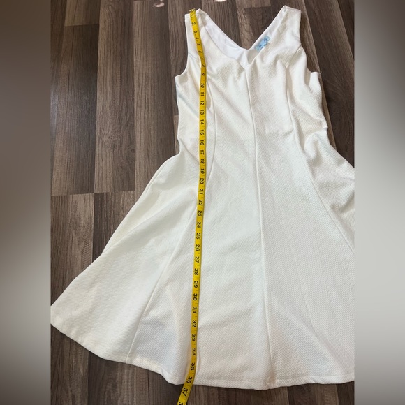 She + Sky  V-neck/back Sleeveless Swing Hem Dress SZ Large - Picture 8 of 9